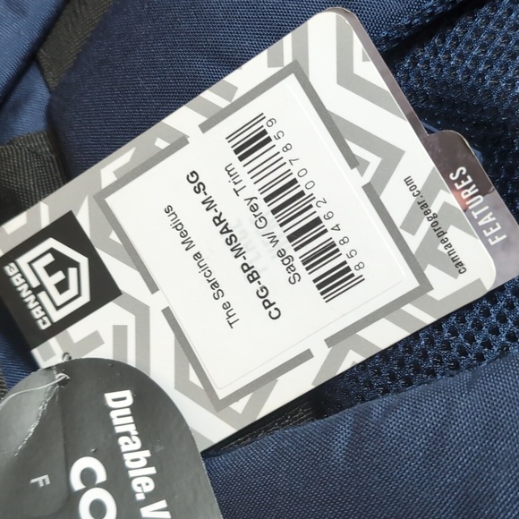 NWT Cannae The Sarcina Medius Cordura Backpack In Blue - Picture 4 of 14
